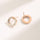 Niche design light luxury white shell earrings tide explosion models circle earrings Korean version of the new earrings senior sense of titanium steel earrings