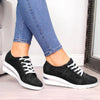 Wedge Shoes Summer Autumn Casual Canvas Sneakers Breathable Platform Sneakers Meddle Heel Pointed Toe Air Mesh Shoe