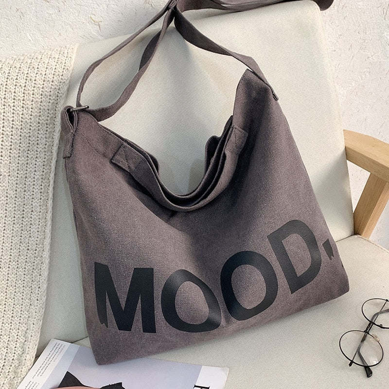 Canvas Bag High Capacity Women Handbags Shoulder Bags Designer Literary Simplicity Totes Bags Women Crossbody Bags Bolso Mujer