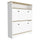DEPOT E-SHOP Wayne Shoe Rack, One Open Shelf, Superior Top, Light Oak / White