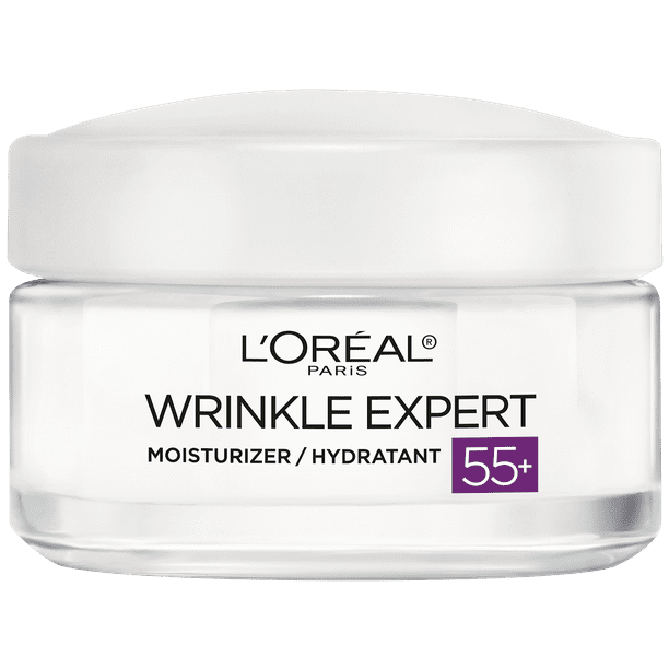 L'Oreal Paris 55+ Moisturizer Anti-Aging Face Moisturizer;  Wrinkle Expert;  1.7 oz