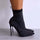 Fashion Ankle Boots Women Thigh High Heel Boots Pointed Toe Print Shoes