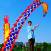 Lightweight Dragon Poi with 3D Dragon Head & Swing Rope Combo for Kids and Beginners, Flowy Dragon Ribbon Streamer Outdoor Fitness Golden Dragon Stage Prop Set