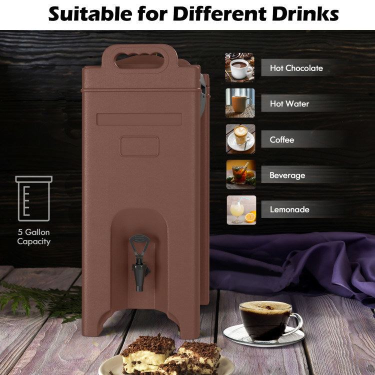 5 Gallon Insulated Beverage Server Dispenser