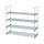 2 Set 4 Tiers Shoe Rack Shoe Tower Shelf Storage Organizer For Bedroom, Entryway, Hallway, and Closet Gray Color