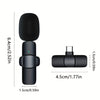 Wireless Lavalier Lapel Microphone For IPhone IPad Professional Wireless Clip Mic - Cordless Omnidirectional Condenser Recording Mic For Interview Video Podcast Vlog YouTube