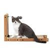 Indoor Cat Scratching Board for Small to Large Cat, Corrugated Board-Covered Cat Scratcher, Cat Scratching Pad with Bell and Built-in Toy