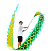 Lightweight Dragon Poi with 3D Dragon Head & Swing Rope Combo for Kids and Beginners, Flowy Dragon Ribbon Streamer Outdoor Fitness Golden Dragon Stage Prop Set