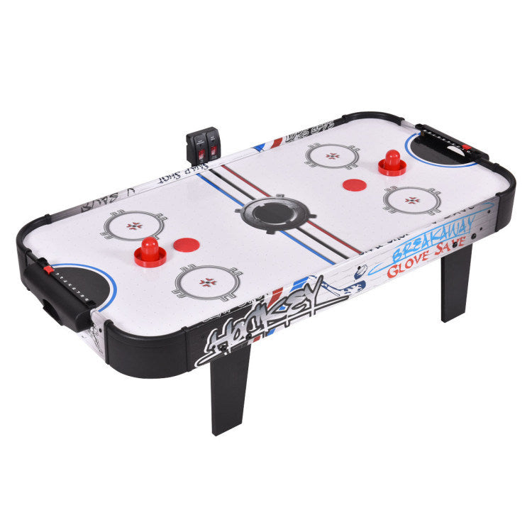 42 Inch Air Powered Hockey Table Top Scoring 2 Pushers