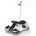 12V Kids Ride-On Drifting Car, Electric Go Kart w/ MP3, USB, LED Lights, High-Low Speed, Power Display, Protector, Battery Powered Racing Vehicle Toy Gift for Children, 8-12 Years Old, White