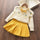 2022 New Girl Sweater Clothes Children Winter Dress Bow Doll Collar Clothes Coat Casual Dress Sweater Christmas Girls Suits