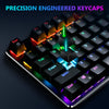 Z-EDGE UK104 104 Keys USB Wired Mechanical Gaming Keyboard