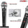 5 Core Premium Handheld Microphone Unidirectional Vocal Dynamic Cardioid Mic W Detachable 10ft XLR Cable Mic Clip Mesh Grille & ON/Off Switch Suited for Speakers Amp Mixers Karaoke Singing- PM100