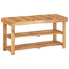 Shoe Rack 35.4"x12.5"x18.1" Solid Acacia Wood