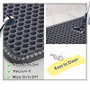 Cat Litter Mat, Kitty Litter Trapping Mat, Double Layer Mats with MiLi Shape Scratching design, Urine Waterproof, Easy Clean, Scatter Control 21" x 14" Grey