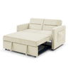 Loveseats Sofa Bed with Pull-out Bed;  Adjsutable Back and Two Arm Pocket