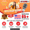 5 CORE Premium Vocal Dynamic Cardioid Handheld Microphone Unidirectional Mic with 16ft Detachable XLR Cable to ¼ inch Audio Jack and On/Off Switch for Karaoke Singing - PM 111 CH