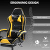 Ergonomic Gaming Chair for Adults, Comfortable Computer Chair for Heavy People, Adjustable Height Office Desk Chair with Wheels, Breathable Leather Video Game Chairs