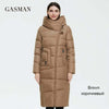 Gasman 2022 New Winter Down Jacket Women Long Thick Coat Hooded Puffer