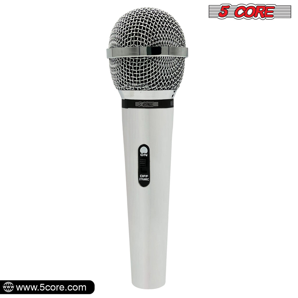 5 CORE Premium Vocal Dynamic Cardioid Handheld Microphone Unidirectional Mic with 16ft Detachable XLR Cable to ¼ inch Audio Jack and On/Off Switch for Karaoke Singing - PM 111 CH