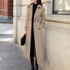 Autumn Winter Women Fashion Coat Warm Pure Color Long Jacket