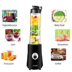 5 Core 20 oz Countertop Blender Electric 160W 600ml for Shakes and Smoothies Powerful Kitchen top Personal Food Processor with Portable Sports Bottle Single Blend Easy To Clean BPA Free - 5C 421
