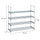 2 Set 4 Tiers Shoe Rack Shoe Tower Shelf Storage Organizer For Bedroom, Entryway, Hallway, and Closet Gray Color