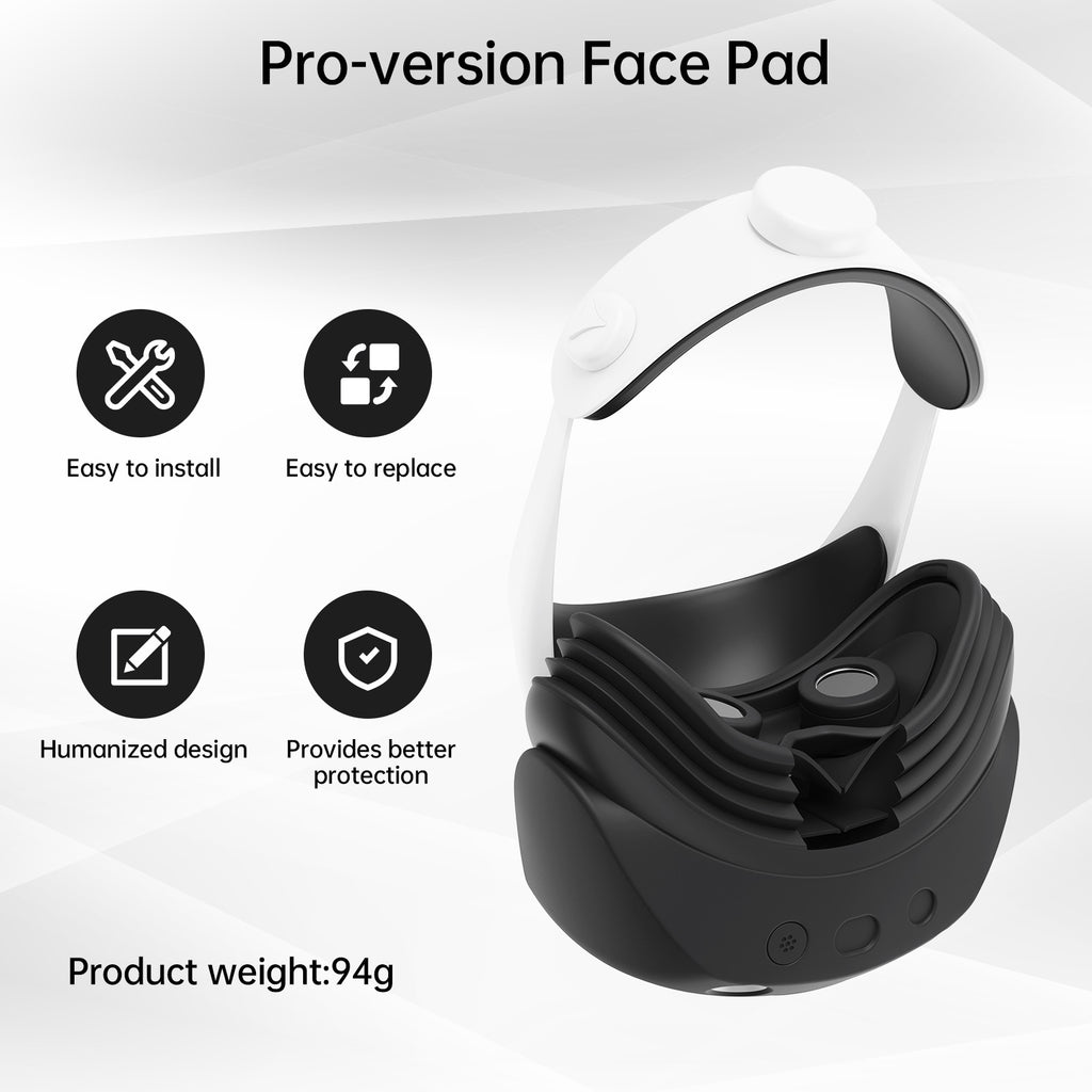 ps vr2 accessories Compatible for Playstation VR2 Face Cover with VR Shell Protective Cover,Face Cushion Cover, Controller Thumb Grips, Cable Bundling Strap