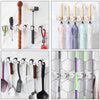 Wall-mounted Mop Holder Hanger with 5 Positions