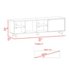 Native TV Stand for TV´s up 70", Four Open Shelves, Five Legs