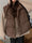 Winter Lapel Puffer Vest , Casual Pocket Fashion Loose Puffer Vest, Women's Clothing