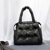 Winter Women Space Pad Cotton Feather Down Bag Bucket Handbag Luxury