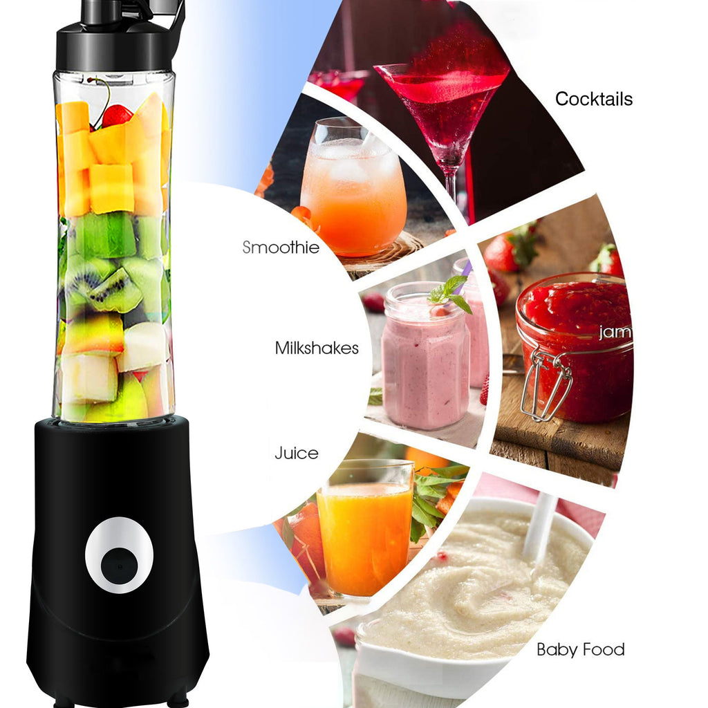 5 Core 20 oz Countertop Blender Electric 160W 600ml for Shakes and Smoothies Powerful Kitchen top Personal Food Processor with Portable Sports Bottle Single Blend Easy To Clean BPA Free - 5C 421