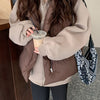 Winter Lapel Puffer Vest , Casual Pocket Fashion Loose Puffer Vest, Women's Clothing