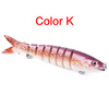 Pike Fishing Lures Artificial Multi Jointed Sections Hard Bait Trolling Pike Carp Fishing Tools