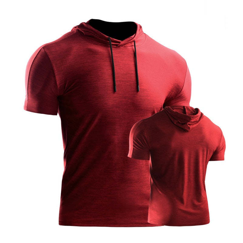 Male Training Shirts Quick Drying Gym Clothing Musculation Sportswear Fitness Running Jackets Rashguards Hoodies ropa deportiva