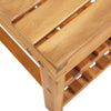 Shoe Rack 19.6"x12.5"x17.7" Solid Acacia Wood