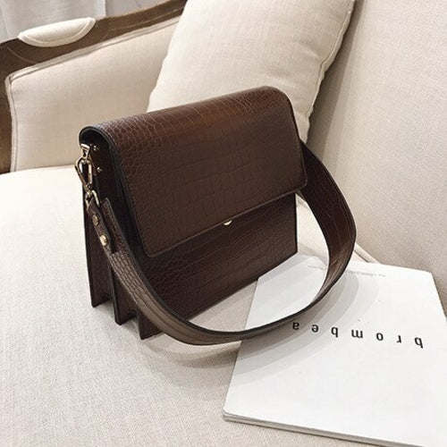 Leather Shoulder Bag Women Luxury Designer Brand Handbags Vintage