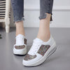 Women Casual Glitter Shoes Mesh Flat Shoes Ladies Sequin Vulcanized Shoes Lace Up Sneakers Outdoor Sport Running Shoes 2022