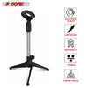 5 Core Desk Mic Stand • Height Adjustable Table Tripod • Portable Desktop Microphone Stand • Includes Universal Mic Holder • Compatible w Dynamic Handheld Microphones- MS MINI TRI CH