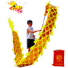 Lightweight Dragon Poi with 3D Dragon Head & Swing Rope Combo for Kids and Beginners, Flowy Dragon Ribbon Streamer Outdoor Fitness Golden Dragon Stage Prop Set