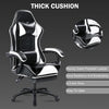 Ergonomic Gaming Chair for Adults, Comfortable Computer Chair for Heavy People, Adjustable Height Office Desk Chair with Wheels, Breathable Leather Video Game Chairs