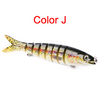 Pike Fishing Lures Artificial Multi Jointed Sections Hard Bait Trolling Pike Carp Fishing Tools