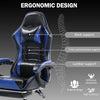 Ergonomic Gaming Chair for Adults, Comfortable Computer Chair for Heavy People, Adjustable Height Office Desk Chair with Wheels, Breathable Leather Video Game Chairs