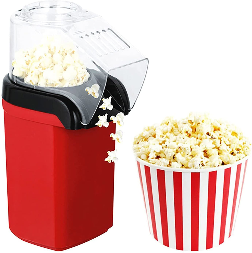 5 Core Hot Air Popcorn Popper Machine 1200W Electric Popcorn Kernel Corn Maker Bpa Free, 95% Popping Rate, 2 Minutes Fast, No Oil-Healthy Snack for Kids Adults, Home, Party, Gift POP