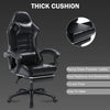 Ergonomic Gaming Chair for Adults, Comfortable Computer Chair for Heavy People, Adjustable Height Office Desk Chair with Wheels, Breathable Leather Video Game Chairs