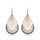 Retro Earrings Women's Fashion Drop-Shaped Hand-Woven Earrings Exaggerated Ear Jewelry