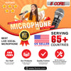 5 Core Premium Handheld Microphone Unidirectional Vocal Dynamic Cardioid Mic W Detachable 10ft XLR Cable Mic Clip Mesh Grille & ON/Off Switch Suited for Speakers Amp Mixers Karaoke Singing- PM100