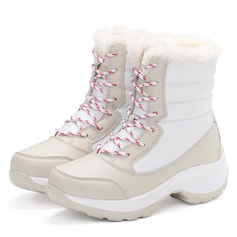 Women Boots Waterproof Winter Shoes Women Snow