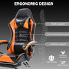 Ergonomic Gaming Chair for Adults, Comfortable Computer Chair for Heavy People, Adjustable Height Office Desk Chair with Wheels, Breathable Leather Video Game Chairs